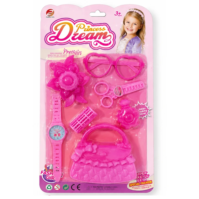 Princess Dream Pretend Play Beauty Accessories Set Pack of 7 Pcs for Girls 3 years + (996-25)